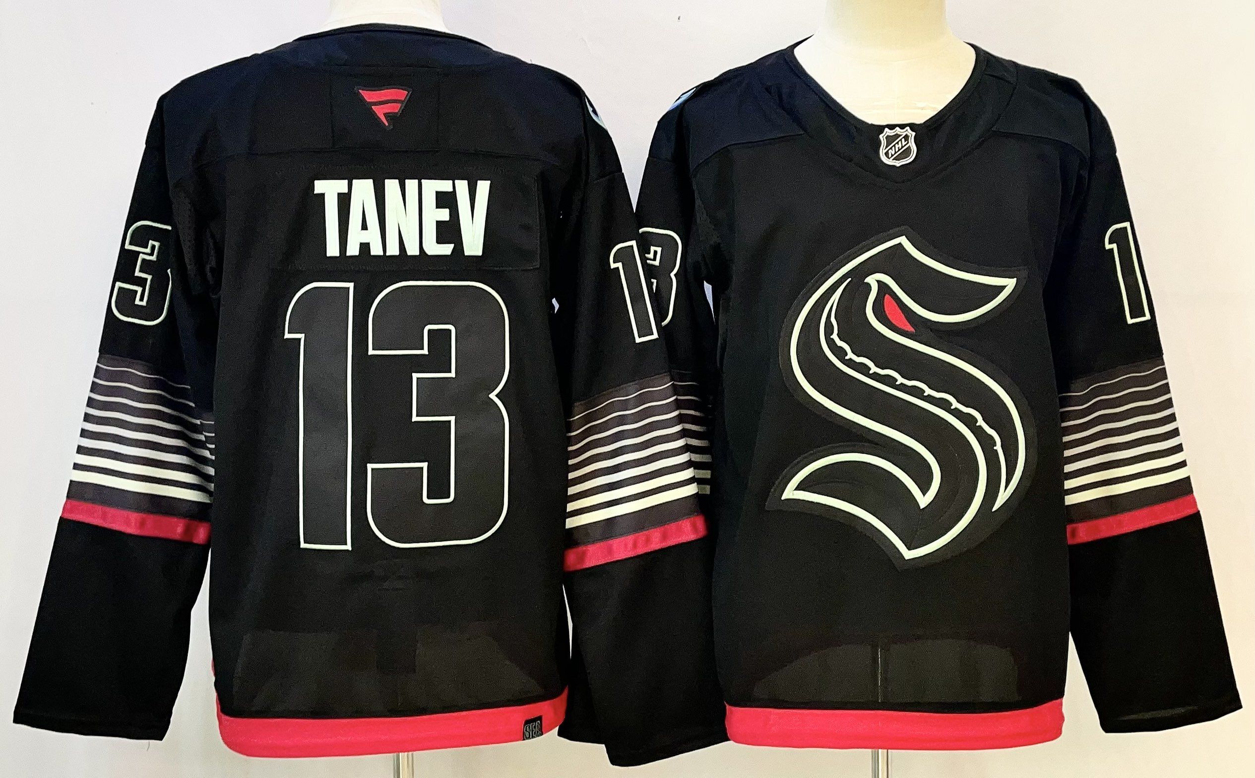 Men Seattle Kraken #13 Tanev Black 2026 Adidias NHL Jersey style 001->more nhl jerseys->NHL Jersey